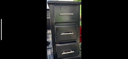 Custom Side Table End Table Black Solid Wood