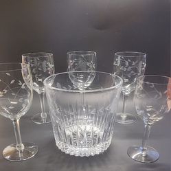 Vintage Princess House Wine Glass And Cups