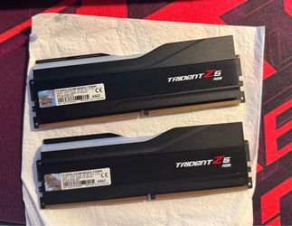 barely used Title: G.SKILL Trident Z5 RGB 96GB (2x48GB) DDR5-6400 CL32 Desktop RAM