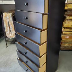 New Black 7 Large Deep Drawer Tall Dresser Chest Available In Other Colors Come Visit Our Store In Paramount 
