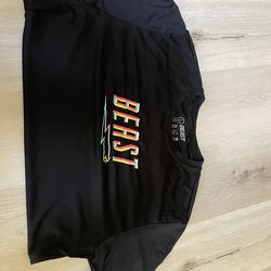 Mr beast the YouTuber Dri fit shirt (adult large)