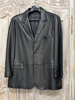 Men’s Genuine Leather Blazer/Jacket – Size 2XL