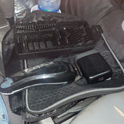 Cordless Wahl Clipper With Guards #4-#8, Guard Holder, Bag, And Shaver