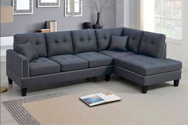 BRAND NEW 2PC SECTIONAL SOFA SET WITH ACCENT PILLOWS INCLUDED $345