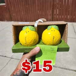 Rae Dunn Lemon Salt Pepper Shakers