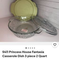 Princess House Molde De 2 qt  3 piezas.