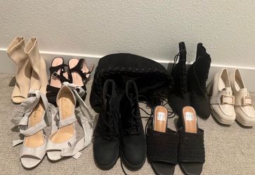 High heel shoes