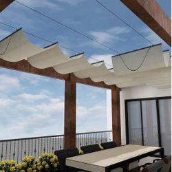 5 Retractable Shade Canopy Covers W/ Hardware