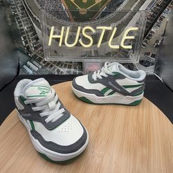 REEBOK BB4000 2  (TD) "LETTERMAN JACKET PACK - GREY GREEN SZ 8K