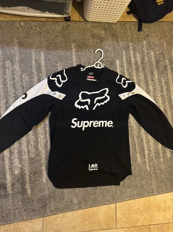 Supreme Fox Racing Moto Jersey Top Black
