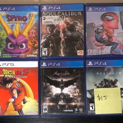 Update PlayStation 4 Video Game Collection PS4