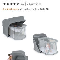 ingenuity dream retreat 3-in1 portable bassinet, playyard and light blocking