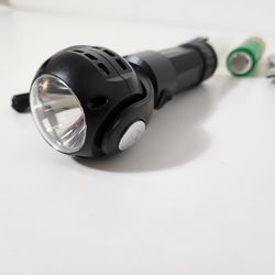 T6+COB LED Strong Light Flashlight Head 360° Free Rotation W/ Magnet Work Light
