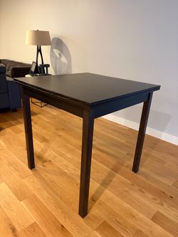 Dark Wood Extendable Dining Table