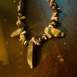 Variety Jasper necklace, very heavy, absolutely gorgeous.