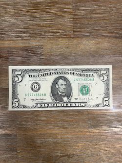 $5 old bill series 1995 Uncirculated