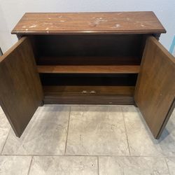 Wooden Cabinet with Adjustable Shelf