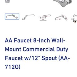8" wall mount faucet