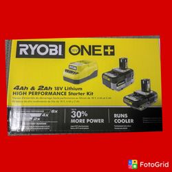 Ryobi Batteries and Charger