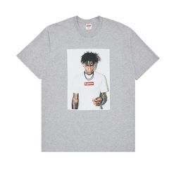 Supreme NBA Youngboy Tee Heather Grey