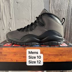 Air Jordan 10 Shadow Mens Size 10 Size 12