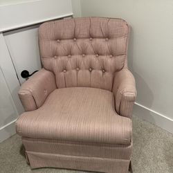 Blush Upholstered Chair