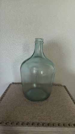 Large Glass Demijohn Bottle Vase