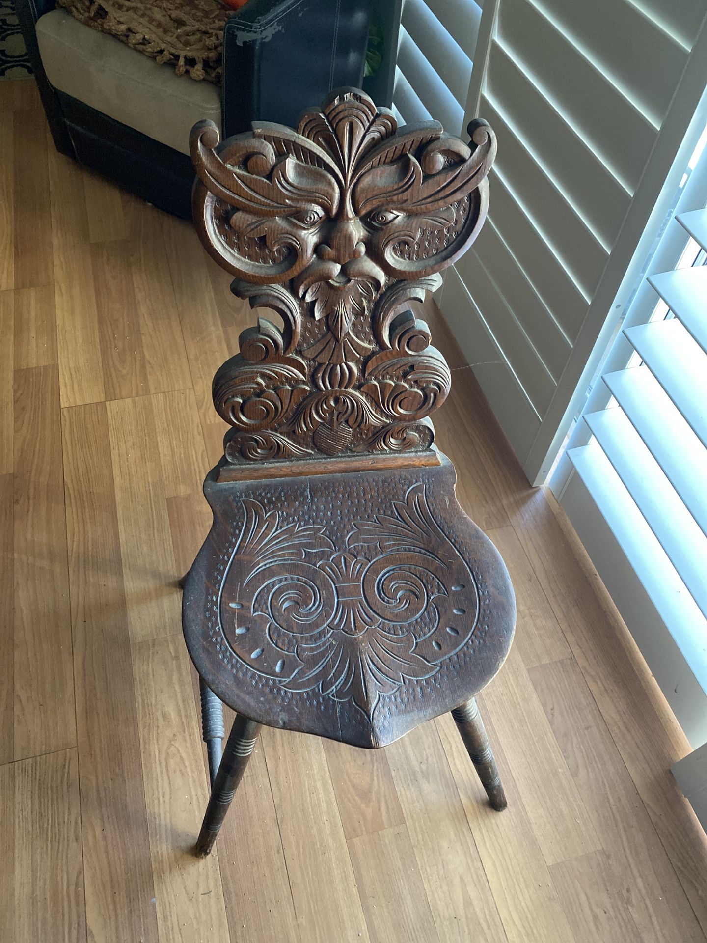 Antique Carved Chair 