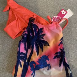 brand new with tag girl swimsuit bikini set top and bottom size 4TUPF 50+UV protection baby