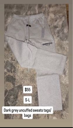 essentials Dark oatmeal uncuffed sweats