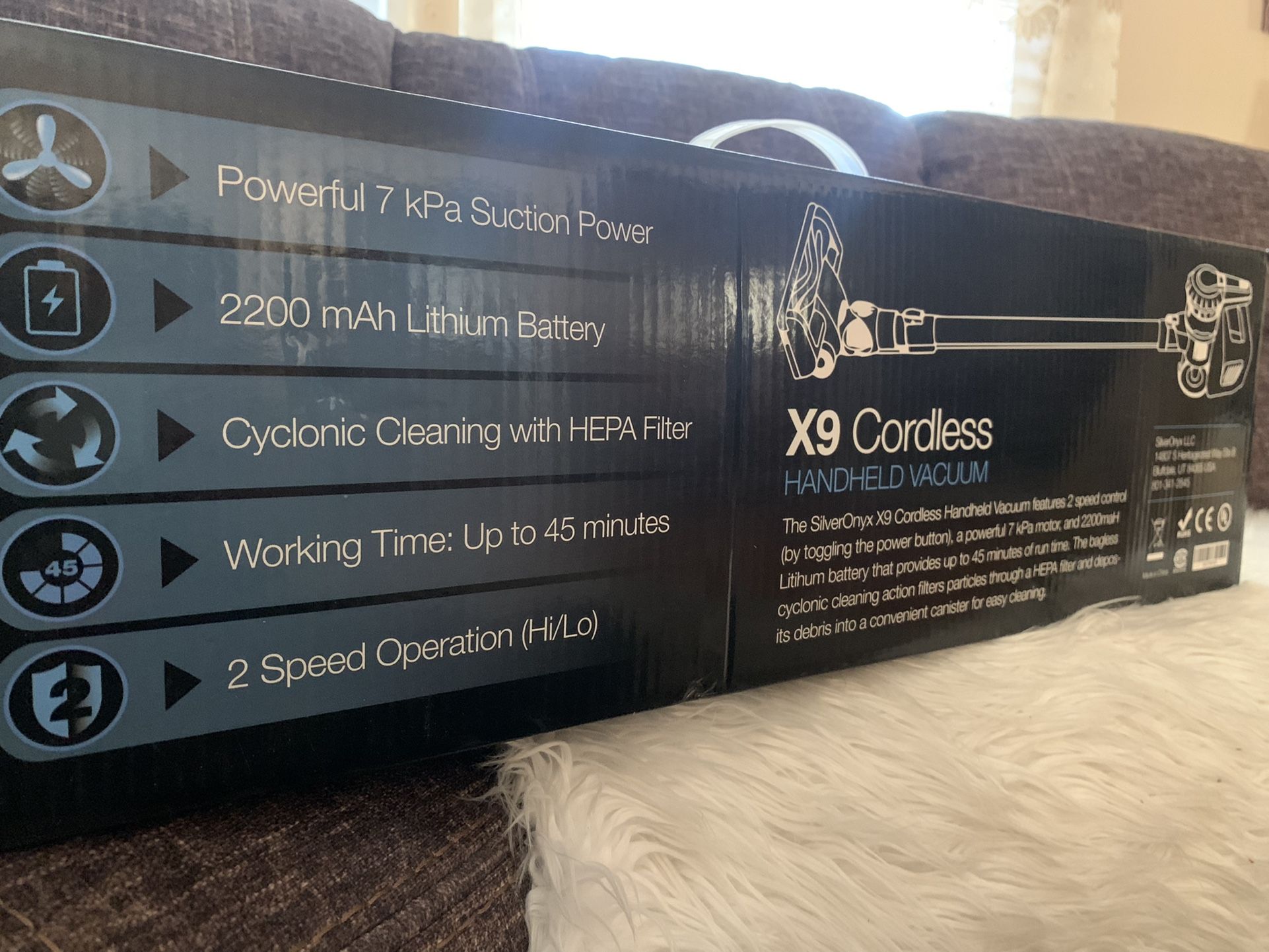 New X9 Cordless Vacuum SilverOnyx