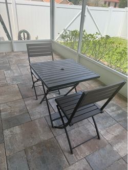 Hampton Bay table and chairs