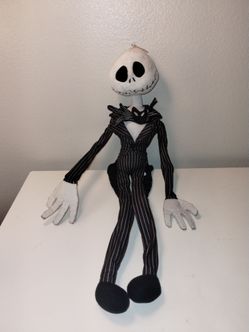 Disney Poseable The Nightmare Before Christmas Jack Skellington Plush 26”