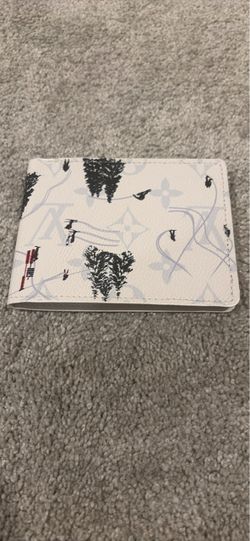 Men’s wallet white skiing design
