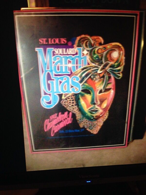 Vintage Mardi Gras poster