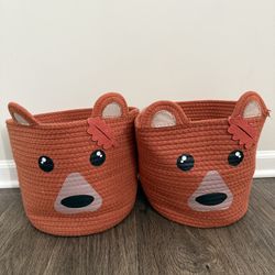 Nursery Knit Storage Baskets