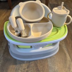 Infantino Go gaga! Grow-With-Me 4-in-1 Two-Can-Dine Deluxe Feeding Booster Seat