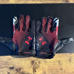 Under Armor (Blur) Utah Utes XL Football Gloves 