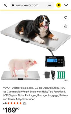 VEVOR Digital Floor Scale 1100 lbs