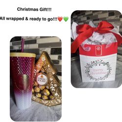 CHRISTMAS GIFT!!! Starbucks Tumbler & Chocolates 