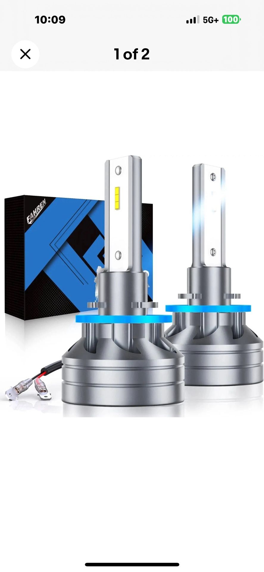 2-Pack FAHREN 880 Fog Light LED Fog Light Bulbs Plug and Play, 6500K Cool White