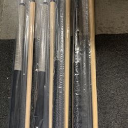 Four Pool Sticks New