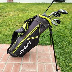 Left Handed Top Flite Junior Golf Set (Ideal Height 54 " to 60")