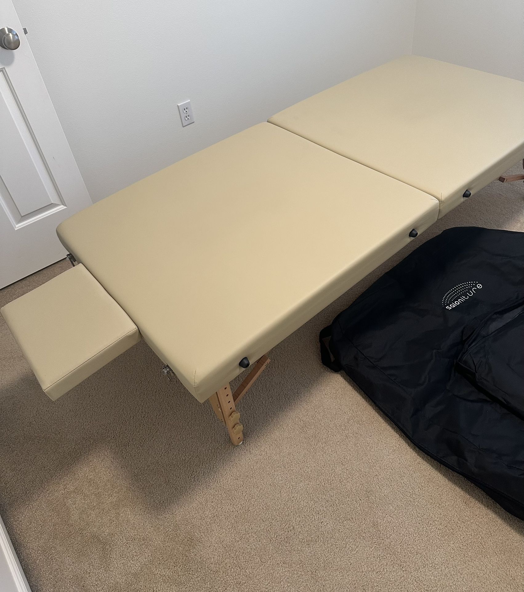 Portable PT Massage Table Cream Color