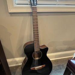 Ibanez Dreadnought Acoustic-Electric Guitar Black