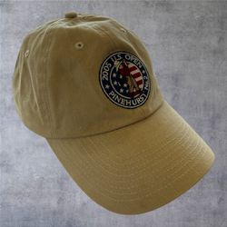 Vintage 2005 US Open Pinehurst No 2 Hat Cap USGA Member Khaki Golf Strapback Y2K