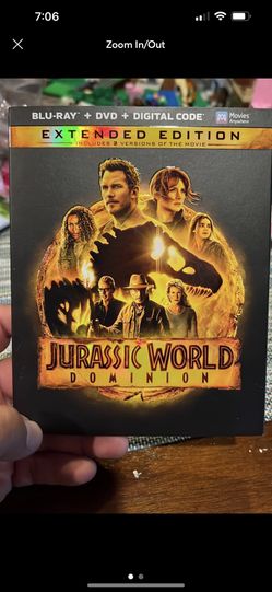 Jurassic World Dominion Blu Ray Dvd Combo Brand New Sealed With Slip Cover