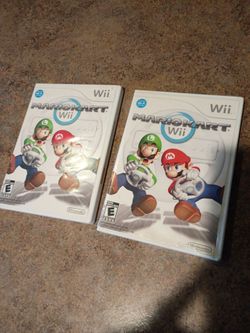 Wii Mario kart no games case and manuals only $10 each