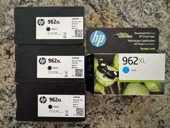 HP 962XL High Yield Ink Cartridges OEM/Genuine - 4 Pack