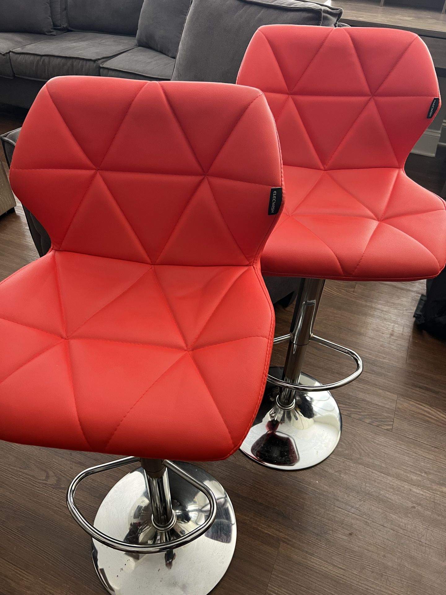 Red bar stools